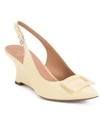Marshalls - Leather Vista Slingback Wedge Heels For - Lyst
