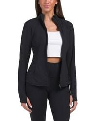 Marshalls - Lux Rebel Flared Bottom Full Zip Jacket With Back Vent For - Lyst