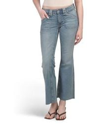 Marshalls - Low Rise Flare Jeans With Patch Pockets For - Lyst