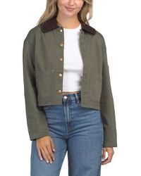 Marshalls - Cropped Trucker Jacket With Combo Collar For - Lyst