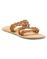 Marshalls - Leather Amalia Flat Sandals For - Lyst