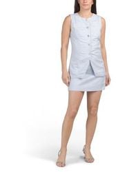 Marshalls - 2Pc Linen Blend Vest And Matching Skort Set For - Lyst
