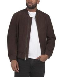 Marshalls - Suede Bomber Jacket For - Lyst