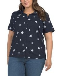 Marshalls - Plus Cracked Stars Shirt For - Lyst