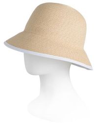 Marshalls - Paperbraid Bucket Hat With Contrast Edging - Lyst
