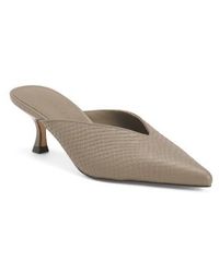 Marshalls - Leather Remi Low Mule Heels For - Lyst