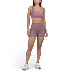 Marshalls - 2Pc Polka Dot Butter Soft Cameron Bra Top And Bike Shorts Set For - Lyst