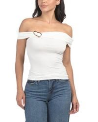Marshalls - Off The Shoulder Top With Tone Hardware Accent For - Lyst