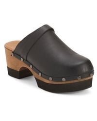 Marshalls - Leather Olivia Clogs For - Lyst