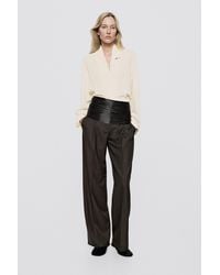MASSIMO DUTTI - Flowing Shirt With Tuxedo-Style Collar - Lyst