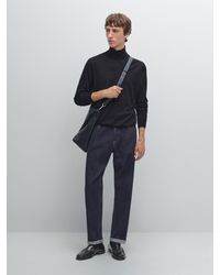 MASSIMO DUTTI - Strickpullover Mit Rollkragen Aus Wollmischgewebe - Lyst
