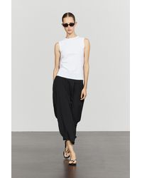 MASSIMO DUTTI - Flowing Midi Skirt With Asymmetrical Panels - Lyst