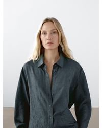 MASSIMO DUTTI - Satiniertes Hemd Mit Textur - Lyst