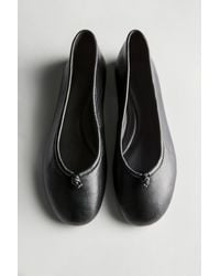 MASSIMO DUTTI - Leather Ballet Flats With Knot - Lyst