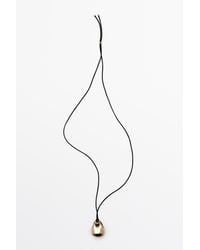 MASSIMO DUTTI - Oval Bag Pendant Necklace - Lyst