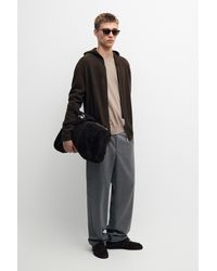 MASSIMO DUTTI - 100% Cashmere Hooded Knit Cardigan - Lyst