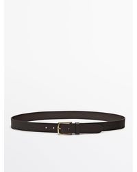 MASSIMO DUTTI - Zachte Nappaleren Riem - Lyst