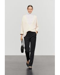 MASSIMO DUTTI - Stretch Wool Blend Pants - Lyst
