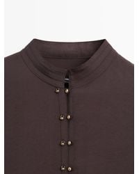 MASSIMO DUTTI - Flowing Shirt With Button Details - Lyst