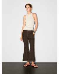 MASSIMO DUTTI - Pantalón Kick Flare Fit 100% Lino - Lyst