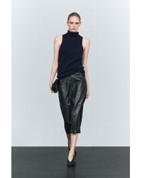 MASSIMO DUTTI - Knit Turtleneck Top - Lyst