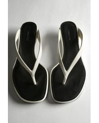 MASSIMO DUTTI - Mid-Heel Sandals With Toe Divider - Lyst
