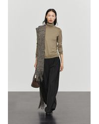 MASSIMO DUTTI - Wool-Blend Turtleneck Knit Sweater - Lyst