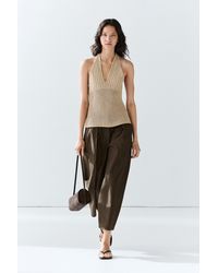 MASSIMO DUTTI - Top Punto Crochet Con Algodón - Lyst