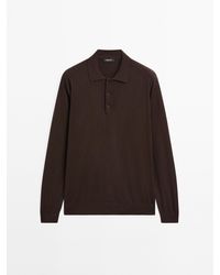 MASSIMO DUTTI - Tricot Polotrui Van Katoenmix - Lyst