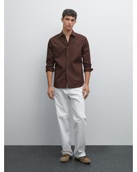 MASSIMO DUTTI - Camicia Slim Fit Stretch - Lyst