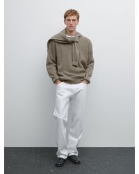 MASSIMO DUTTI - Gerippter Strickpullover Aus Wolle Und Kaschmir - Lyst