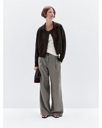 MASSIMO DUTTI - Cardigan Punto Doble Botonadura 100% Algodón - Lyst