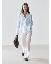 MASSIMO DUTTI - Camicia 100% Lino Regular Fit Millerighe - Lyst