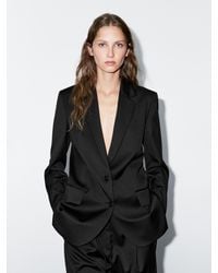 MASSIMO DUTTI - Americana Dos Botones 100% Lana Extrafina - Lyst