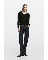 MASSIMO DUTTI - Low-Rise Straight-Leg Jeans - Lyst