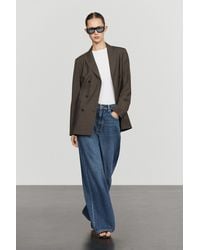 MASSIMO DUTTI - Double-Breasted Blazer With Pocket Details - Lyst