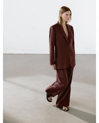 MASSIMO DUTTI - Americana Dos Botones 100% Lino - Lyst