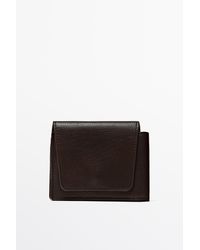 MASSIMO DUTTI - Nappa Leather Flap Wallet - Lyst