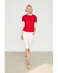 MASSIMO DUTTI - 100% Cashmere Knit Short Sleeve Sweater - Lyst