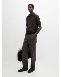 MASSIMO DUTTI - Linen Jogger Fit Trousers - Lyst