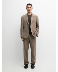 MASSIMO DUTTI - 100% Linen Suit Blazer - Lyst