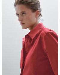 MASSIMO DUTTI - Camisa Popelín 100% Algodón - Lyst