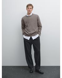 MASSIMO DUTTI - Strickpullover Mit Rundausschnitt Aus Kaschmir - Lyst
