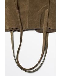 MASSIMO DUTTI - Split Leather Tote Bag - Lyst