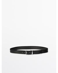 MASSIMO DUTTI - Omkeerbare Riem Van Nappaleer - Lyst