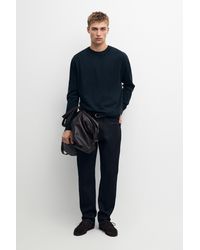 MASSIMO DUTTI - 100% Cashmere Ribbed Knit Sweater - Lyst