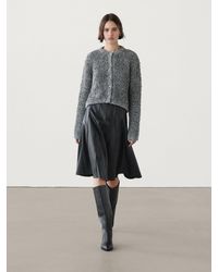 MASSIMO DUTTI - Alpaca Blend Cardigan With Button Detail - Lyst