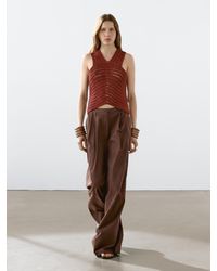 MASSIMO DUTTI - Cutwork Crochet Top - Lyst