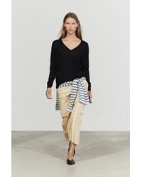 MASSIMO DUTTI - 100% Wool V-Neck Knit Sweater - Lyst