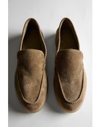 MASSIMO DUTTI - Split Leather Loafers - Lyst